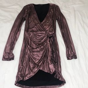 Sparkly wrap dress